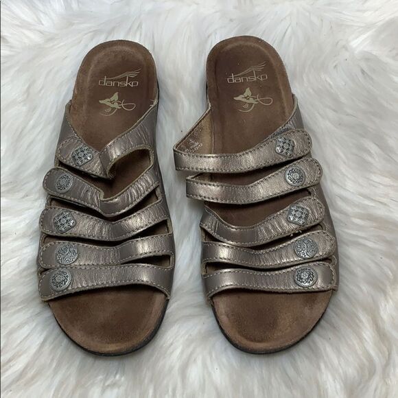 Dansko Janie Strappy Pewter Sandal Size 41/10.5-11 - Picture 2 of 6